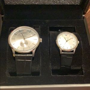 Emporio Armani his and her watches